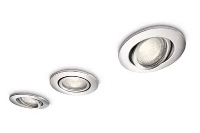 Recessed Spotlight 3-pack Krom