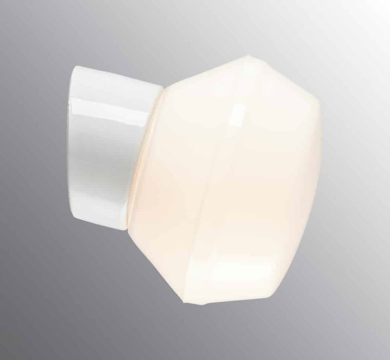Classic Vägglampa Sned D17 IP20 Vit/Blank