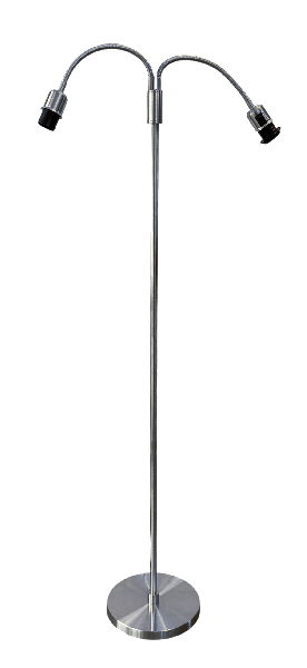 Ture Golvlampa 2L Mattad Silver