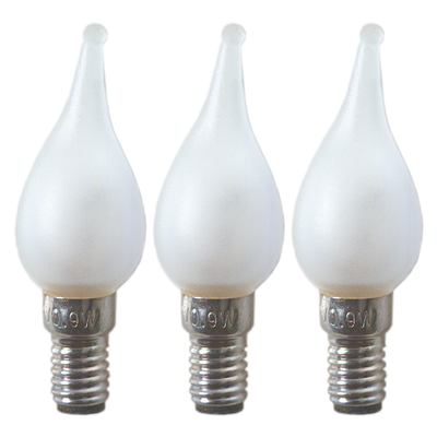 Microlampa frostad E6 0,9W 12V 3-pack