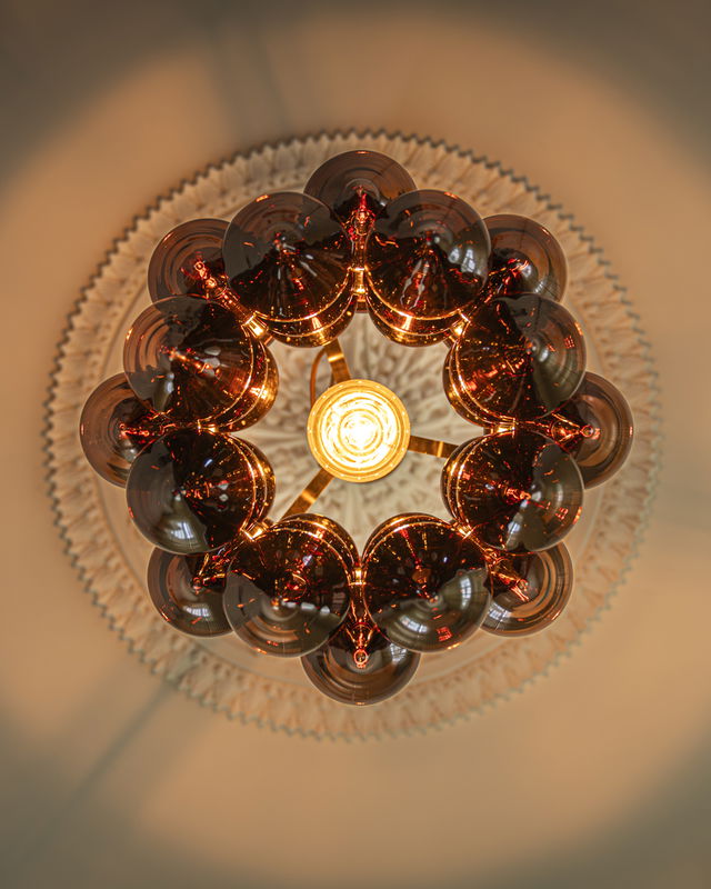 Gemma Taklampa D45 Borstad Stål/Brun