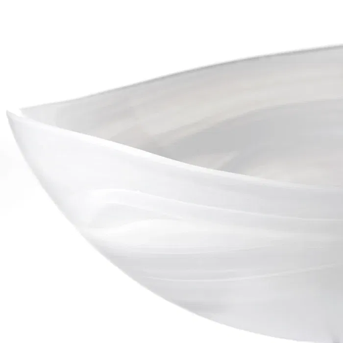 Alabastro skål 32 oval vit