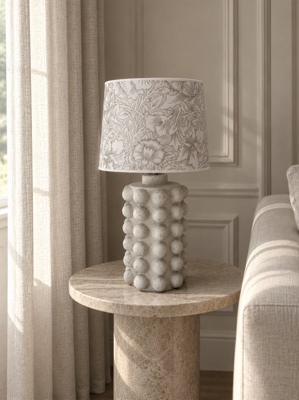 William Morris Lampskärm med Bubbels Lampfot