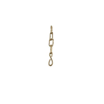 Kedja Med Krok 100cm Rå mässing för taklampa