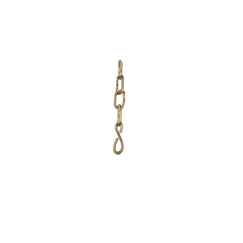 Kedja Med Krok 100cm Rå mässing för taklampa