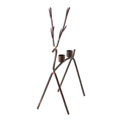 Oh Deer Ljusstake H35 Rost/Mässing