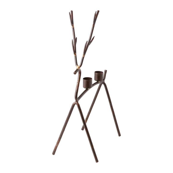 Oh Deer Ljusstake H35 Rost/Mässing