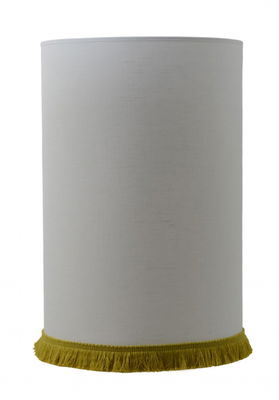 Carolin Skärmar Cylinder Vit/Guld Frans