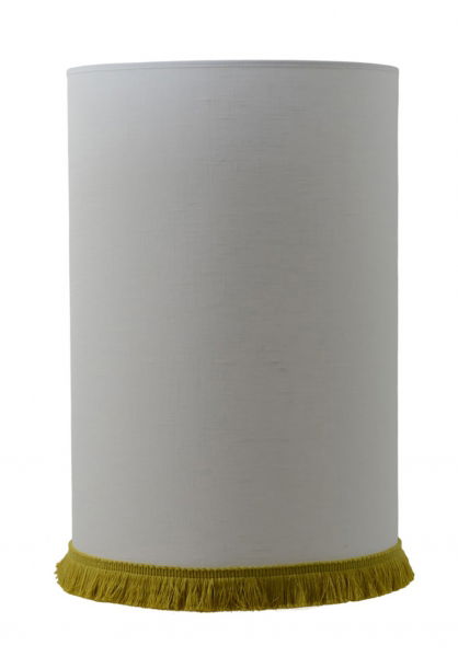 Carolin Skärmar Cylinder Vit/Guld Frans