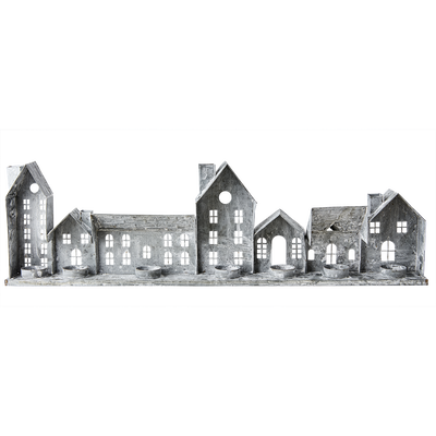 Fenix Ljuslykta Hus L68 Grå/Vit