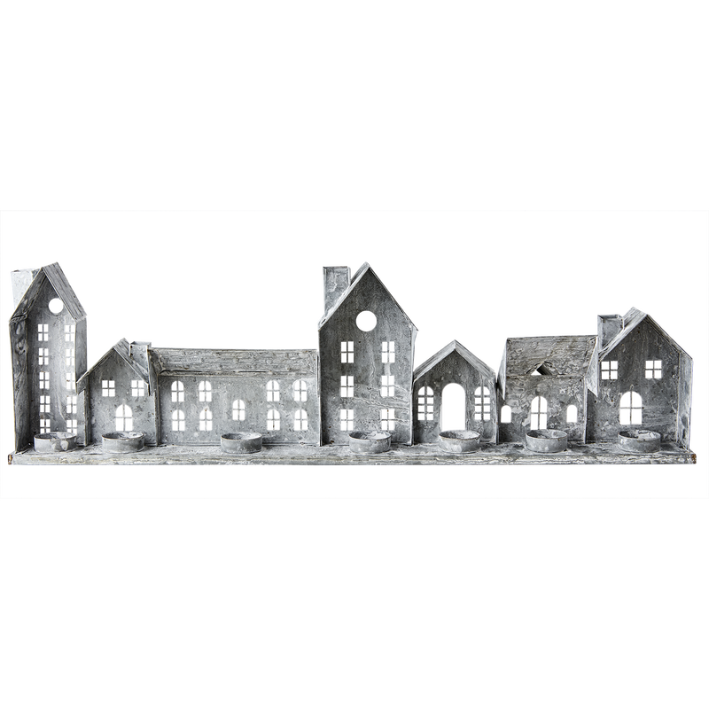 Fenix Ljuslykta Hus L68 Grå/Vit