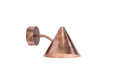 Tratten Mini Vägglampa Rå Koppar