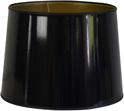 Lacado skärmar rund svart/guld blank
