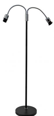 Ture Golvlampa 2L Svart/Silver