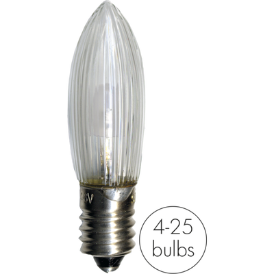 Reservlampa E10 LED 0,2W 10-55V 7-pack