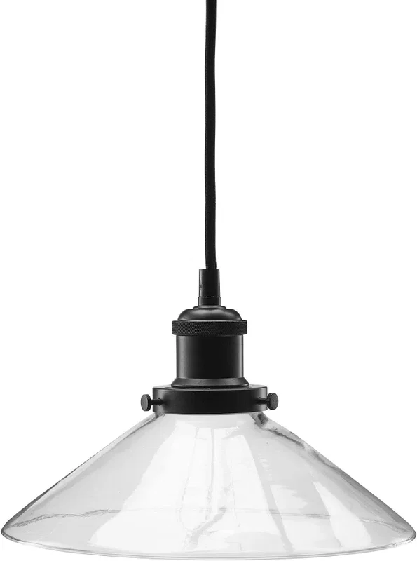 August Fönsterlampa 25 Klar/Svart - Utförsäljning