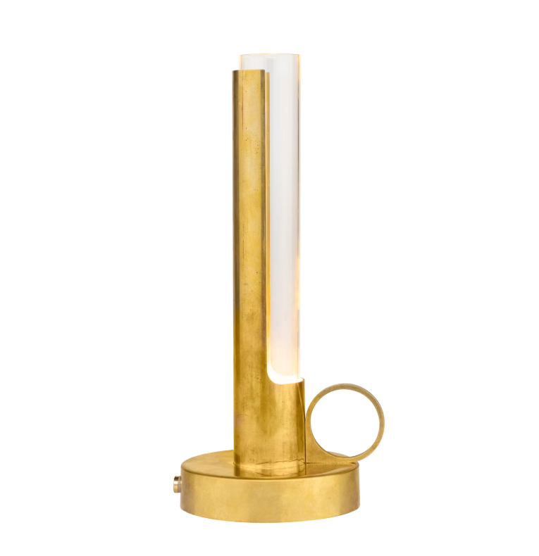 Visir Portabel Bordslampa Rå Mässing