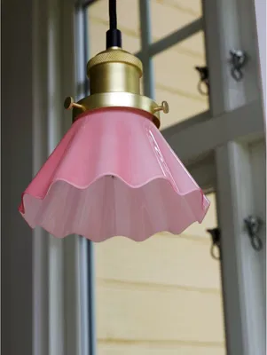 August fönsterlampa 15 rosa