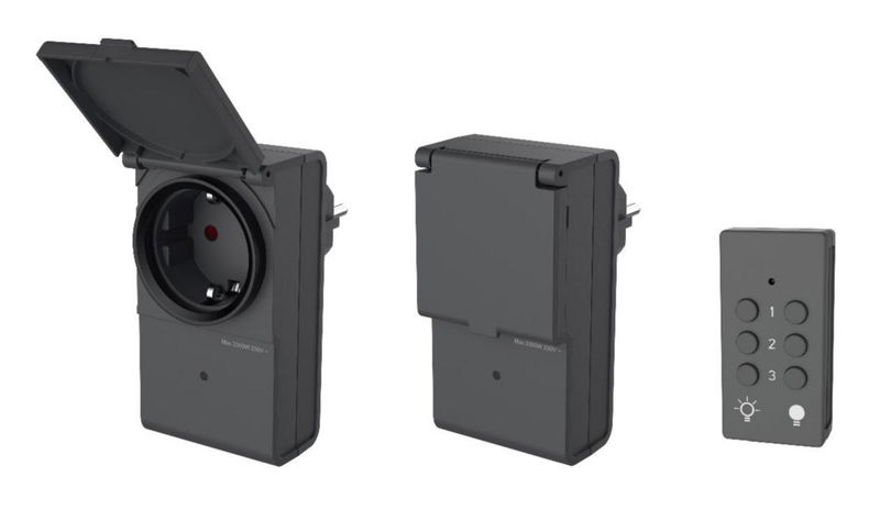 Fjärrströmbrytare set 3-pack IP44