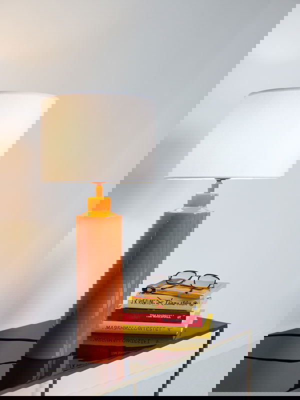 Solo bordslampor blank orange