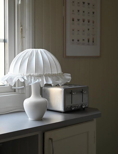 Volangskärm till bordslampa