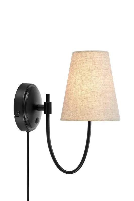 Amar Vägglampa Beige/Svart