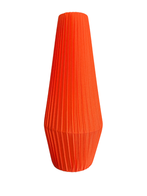 Astrid stilskärm satin plisserad orange