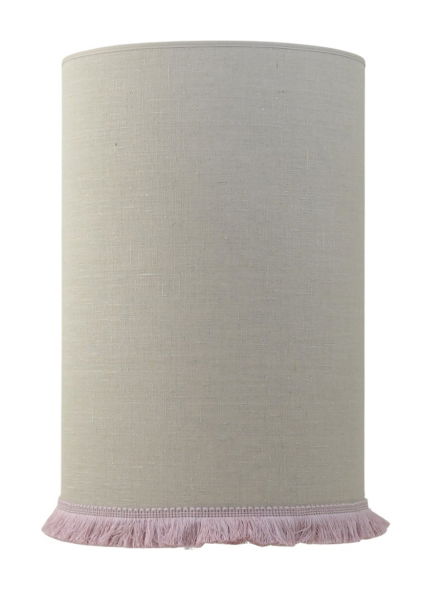 Carolin Skärmar Cylinder Natur/Ljusrosa Frans