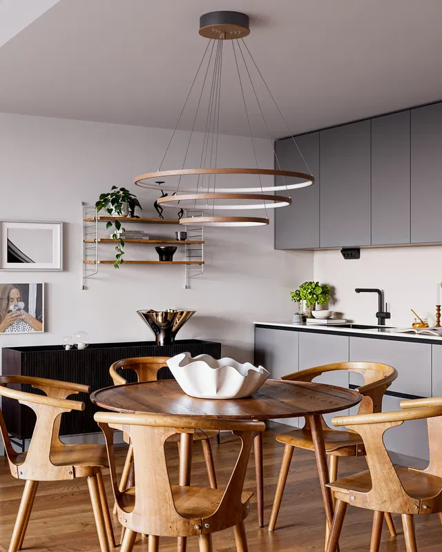 Trione Taklampa 80cm Valnöt