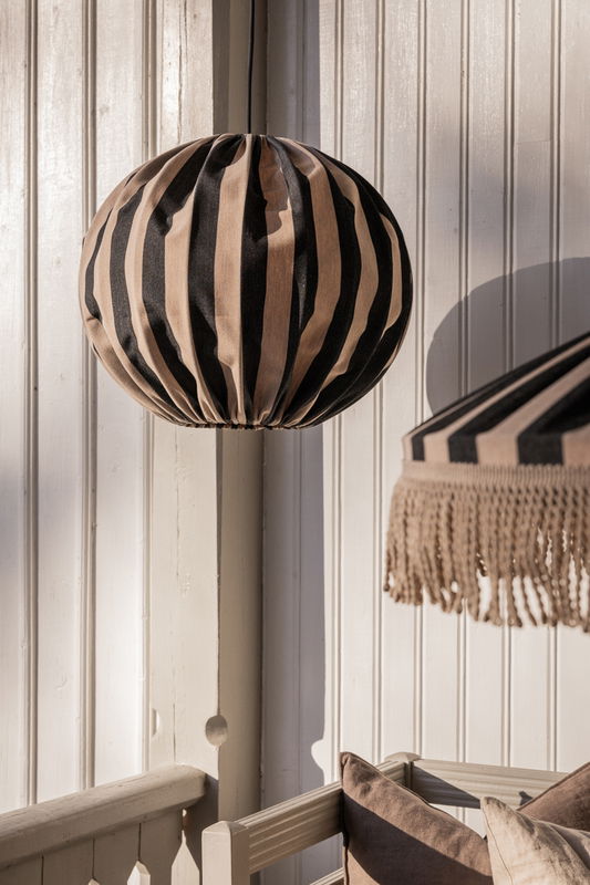 Capri taklampa 45 taupe/svart