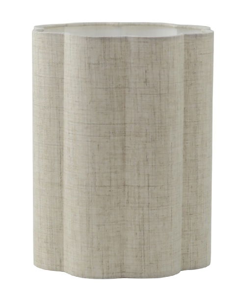 Flower Skärm Cylinder D22 Natur Linne