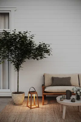 Nordic Solcellslykta H54 Trä