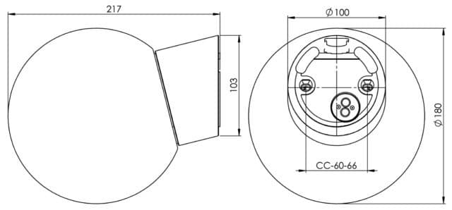 Classic Glob Sned 18cm IP54