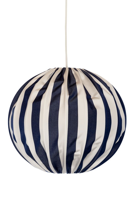 Capri taklampa 45 blå/vit