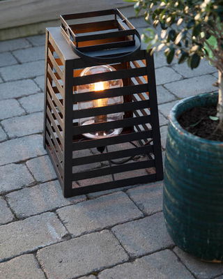 Yankton Bord/Golvlampa IP44 Sandsvart