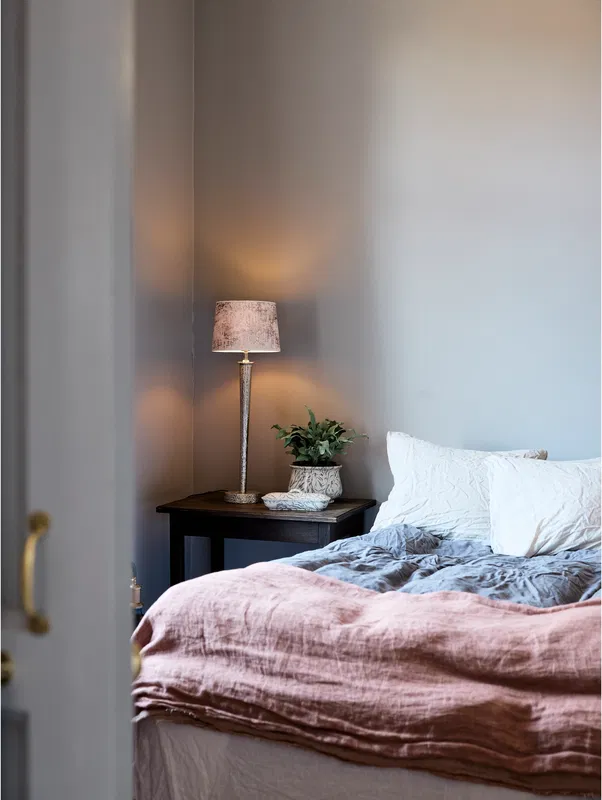 Bob Lampfot Silver 53cm i höjd