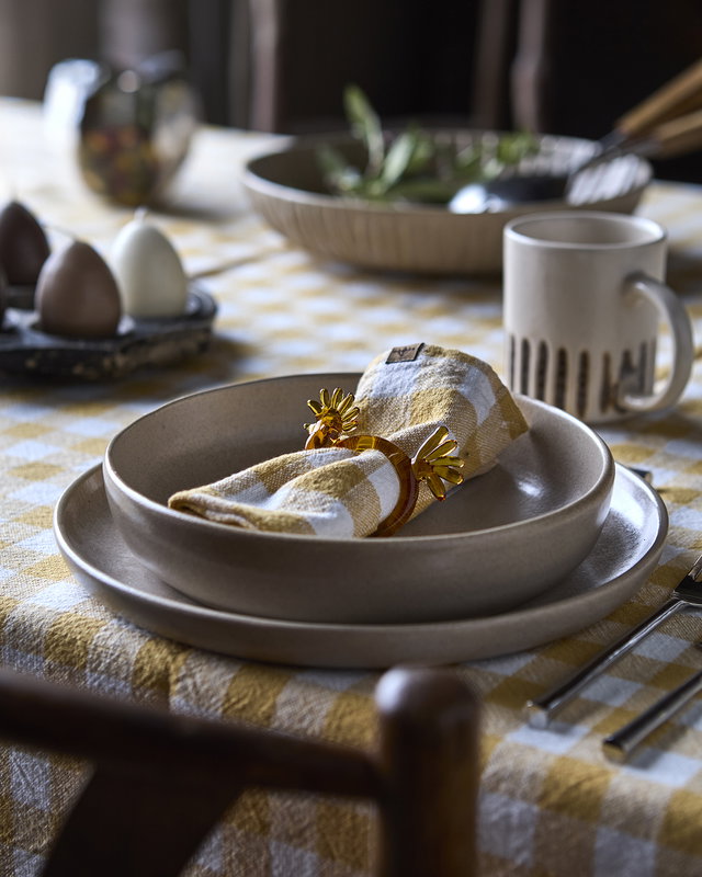 Mira Kopp D9 Elfenben/Brun 4-pack