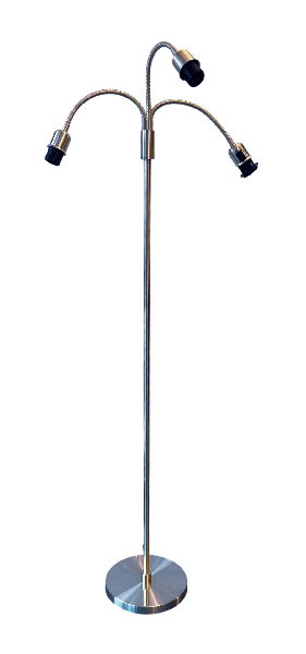 Ture Golvlampa 3L Mattad Silver