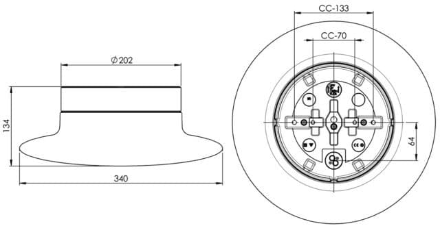 Cairo Large LED 3000K Plafonder