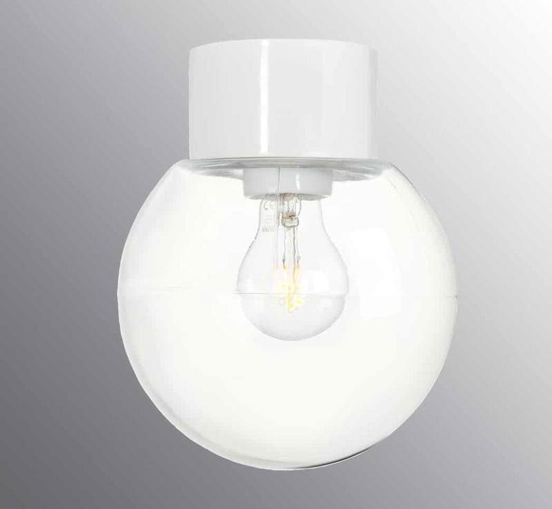 Classic Glob 18cm IP54 Vit/Klar