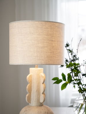Sara Linne skärmar cylinder ljusbeige 235-L121_1m