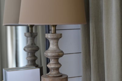 Domino Lampfot H41 Åldrat Trä