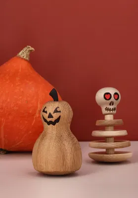 Skelett och Pumpa Trädekoration Skelett och Pumpa Trädekoration