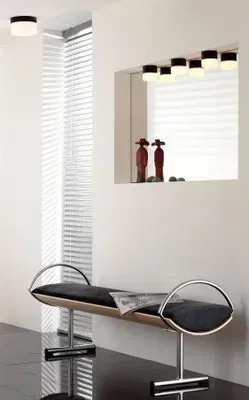 Aton Giza Plafond Svart/Opal IP44