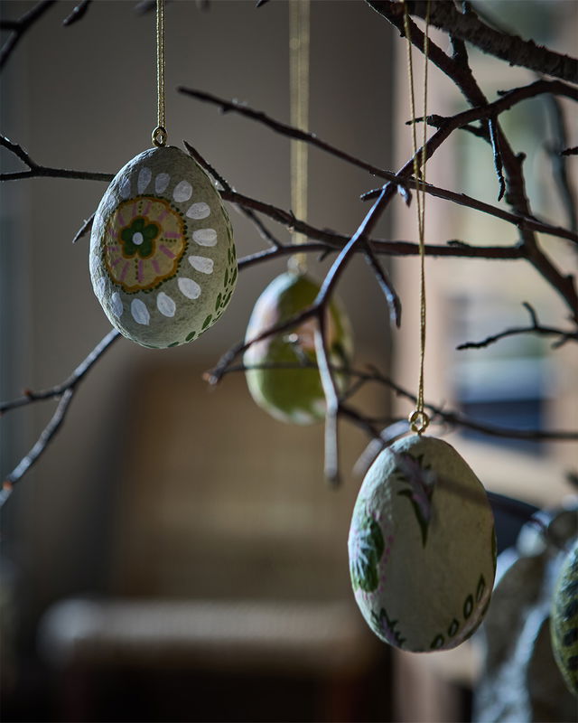 Bunny Påskdekoration Grön/Gul 4-pack