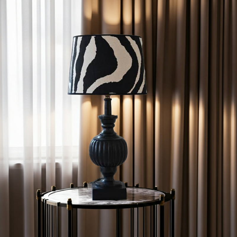 Zebra mönstrad lampskärm - Trendigast just nu!