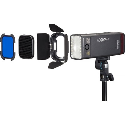 Barndoor Kit för AD200ProII – Klaffar, Grid & Färgfilter