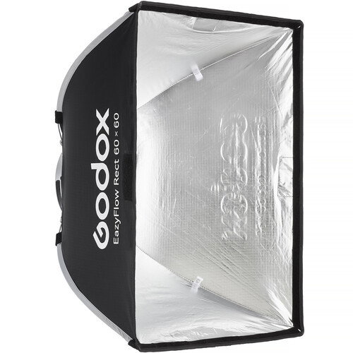 EazyFlow 60 × 60 cm Softbox – Snabbuppsatt mjukt ljus för foto och video