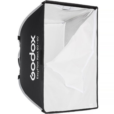 EazyFlow 60 × 60 cm Softbox – Snabbuppsatt mjukt ljus för foto och video