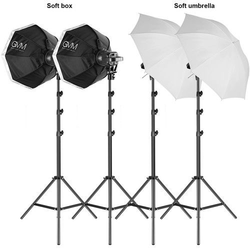 LED-paneler i videokit 4 x 80W